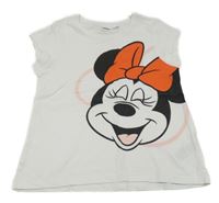 Bílé tričko s Minnie Disney