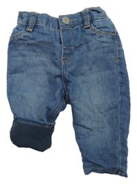 Modré podšité rifle Denim