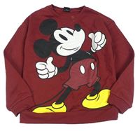 Vínová mikina s Mickeym Primark