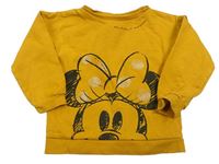 Okrová mikina s Minnie Tu