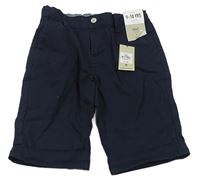 Tmavomodré plátěné kraťasy Denim Co.