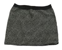 Tmavošedo-černá vzorovaná sukně Orchestra