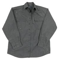 Tmavošedá melírovaná košile C&A