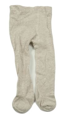 Béžové melírované punčocháče H&M