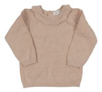 Růžový svetr s límečkem Primark