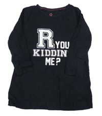 Černé triko s nápisem Pepperts