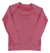 Malinové melírované spodní funkční triko Crivit