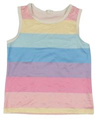 Barevný pruhovaný top Shein