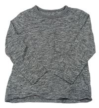 Šedo-černé melírované triko George