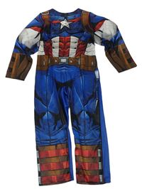 Kostým - Modro-červený overal - Captain America Marvel