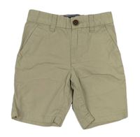 Světlebéžové plátěné chino kraťasy Next