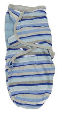 Modro-béžová pruhovaná rychlozavinovačka 