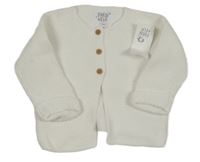 Nové - Bílý propínací svetr F&F