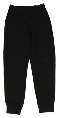 Černé žebrované tepláky Primark