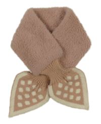 Starorůžová chlupatá šála 