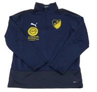 Tmavomodrá sportovní funkční mikina s logem Puma