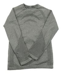 Šedé vzorované thermo triko crane