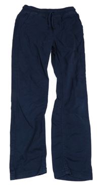 Tmavomodré plátěné kalhoty Denim Co.