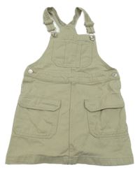 Světlezelené laclové riflové šaty s kapsami H&M