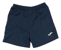 Tmavomodré sportovní kraťasy s logem Joma