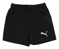 Černé sportovní kraťasy s logem Puma