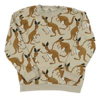 Béžová mikina s klokany H&M