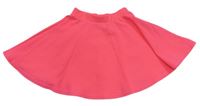 Neonově růžová žebrovaná sukně M&Co.