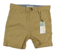 Béžové plátěné kraťasy Primark