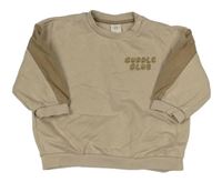 Béžová mikina s nápisem H&M