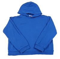 Tmavomodrá mikina s nápisem a kapucí Pangaia