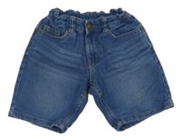 Tmavomodré teplákové riflové kraťasy Pepperts