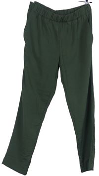 Dámské khaki volné kalhoty H&M