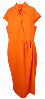 Dámské červené midi šaty s řasením Asos 