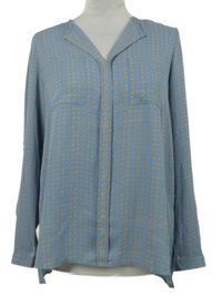 Dámská světlemodrá puntíkovaná halenka 