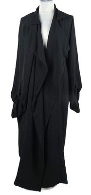 Nové - Dámský černý dlouhý cardigán s rolovacími rukávy Yours vel. 58