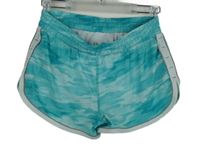 Dámské tyrkysové šusťákové sportovní kraťasy s pruhy Under Armour 