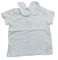 Bílé tričko s límečkem Matalan