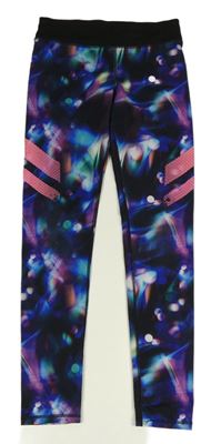 Černo-barevné sportovní legíny H&M