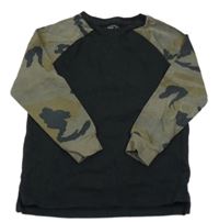 Černo-army triko Next