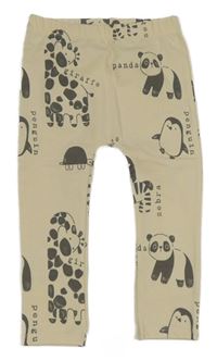 Světlebéžové legíny se zvířátky George