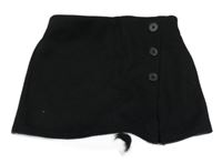 Černé semišové sukňové kraťasy C&A