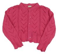 Růžové perforované svetrové bolerko CQ