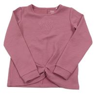 Vínová žebrovaná mikina s nápisem Yigga