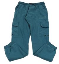 Smaragdové tepláky s nápisem a kapsami George