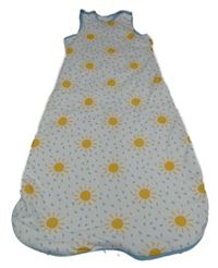 Bílý zateplený spací pytel se sluníčky Lily & Dan vel.80-92