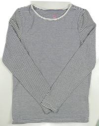 Černo-bílé pruhované triko H&M