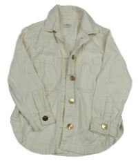 Bílá riflová košilová bunda F&F