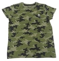 Khaki army tričko s potiskem Urban