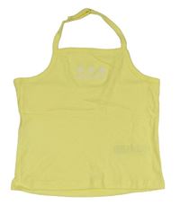 Žlutý crop top s kytičkami M&S