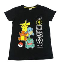 Černé tričko - Pokémon